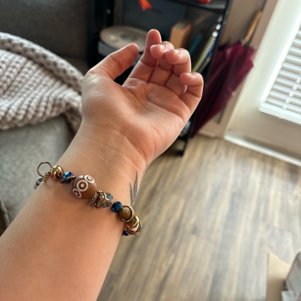 Handmade Beaded Glam Bracelet